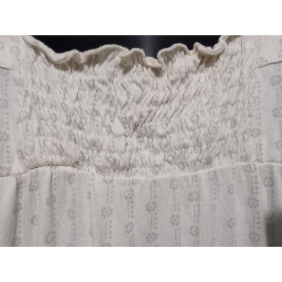 Vtg Billabong Beach Vibes Mini Dress Women's L Cream Swim Cover Up Jersey Knit - Picture 10 of 13